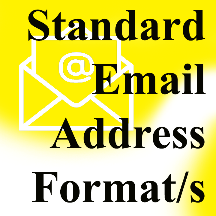 standard email address format